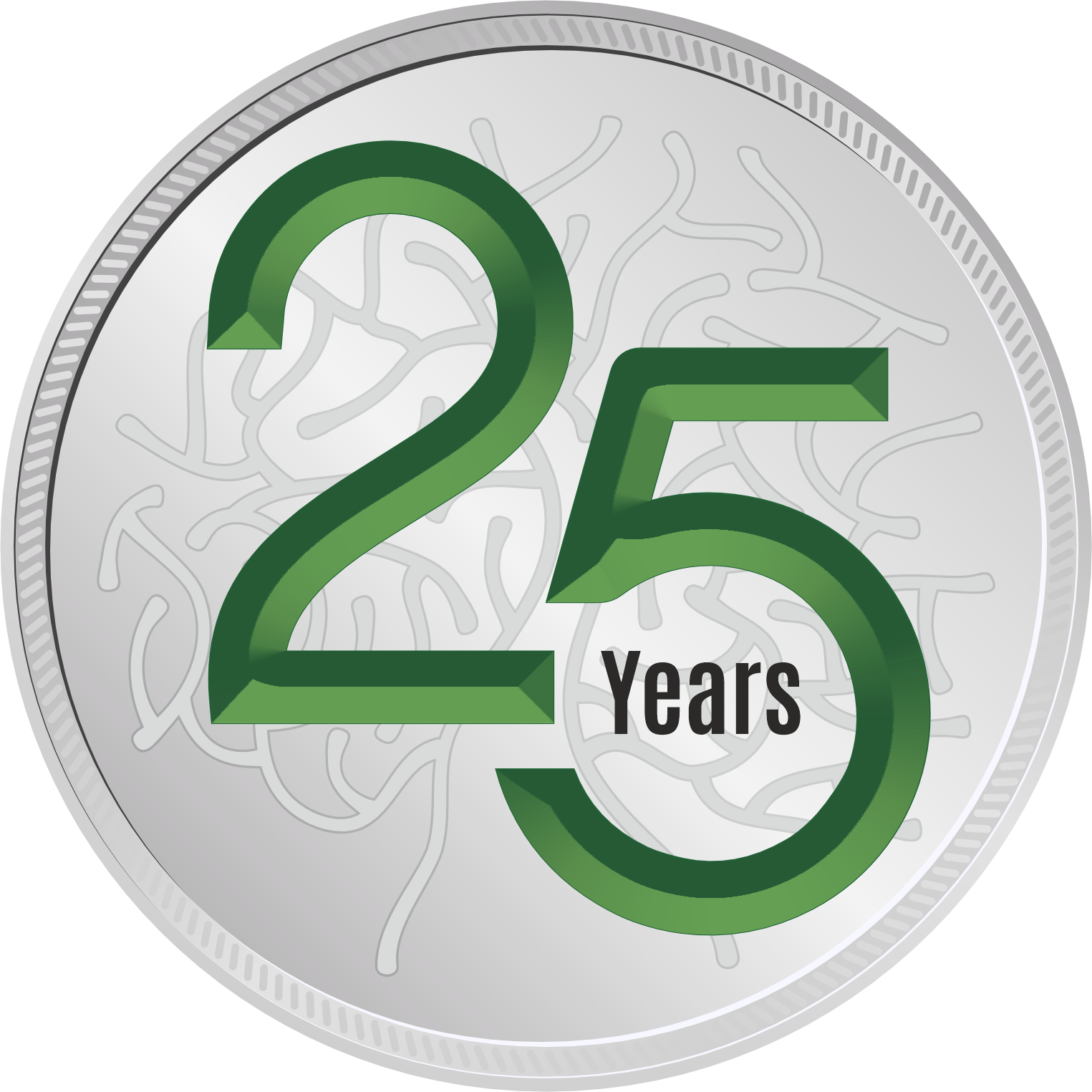 25 years emblem